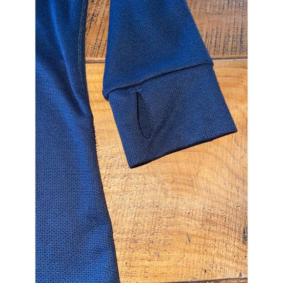 Mens L.L.Bean Navy Blue Long Sleeve Thermal Style Crew Neck Basic Shirt Size L - Picture 3 of 7